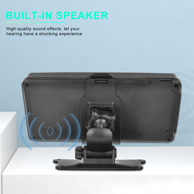 7 Inch Portable Wireless Apple Carplay Car Stereo, Car Radio in Dash Navigation Smart Player with/Bluetooth Mirror Link/Airplay/FM Transmitter/Voice Control/TF Card, for All Vehicles