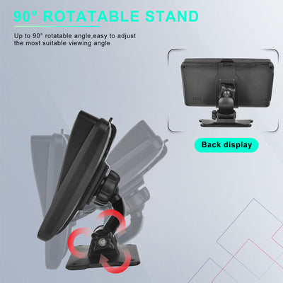 7 Inch Portable Wireless Apple Carplay Car Stereo, Car Radio in Dash Navigation Smart Player with/Bluetooth Mirror Link/Airplay/FM Transmitter/Voice Control/TF Card, for All Vehicles