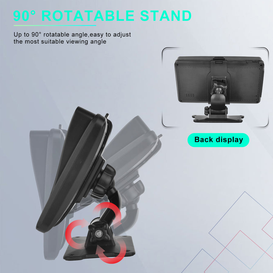 7 Inch Portable Wireless Apple Carplay Car Stereo, Car Radio in Dash Navigation Smart Player with/Bluetooth Mirror Link/Airplay/FM Transmitter/Voice Control/TF Card, for All Vehicles