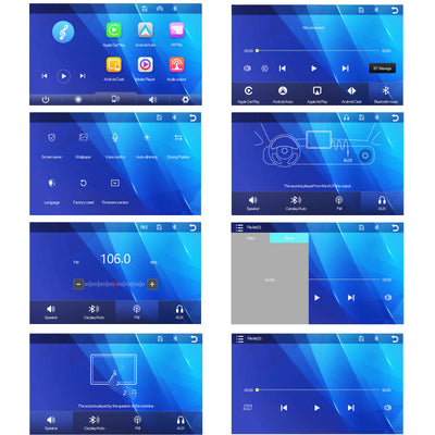 7 Inch Portable Wireless Apple Carplay Car Stereo, Car Radio in Dash Navigation Smart Player with/Bluetooth Mirror Link/Airplay/FM Transmitter/Voice Control/TF Card, for All Vehicles