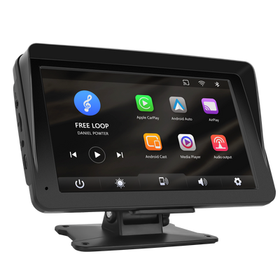 7 Inch Portable Wireless Apple Carplay Car Stereo, Car Radio in Dash Navigation Smart Player with/Bluetooth Mirror Link/Airplay/FM Transmitter/Voice Control/TF Card, for All Vehicles