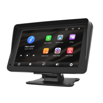 7 Inch Portable Wireless Apple Carplay Car Stereo, Car Radio in Dash Navigation Smart Player with/Bluetooth Mirror Link/Airplay/FM Transmitter/Voice Control/TF Card, for All Vehicles