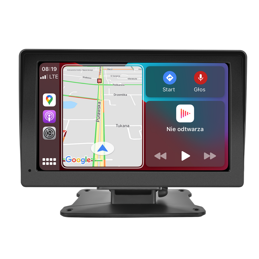 7 Inch Portable Wireless Apple Carplay Car Stereo, Car Radio in Dash Navigation Smart Player with/Bluetooth Mirror Link/Airplay/FM Transmitter/Voice Control/TF Card, for All Vehicles