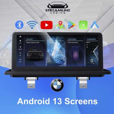 10.25" Android 13 8G+128G Qualcomm 8-core IPS Car MultiMedia For BMW Series 3 F30 + Reverse Camera - supplied & Fitted
