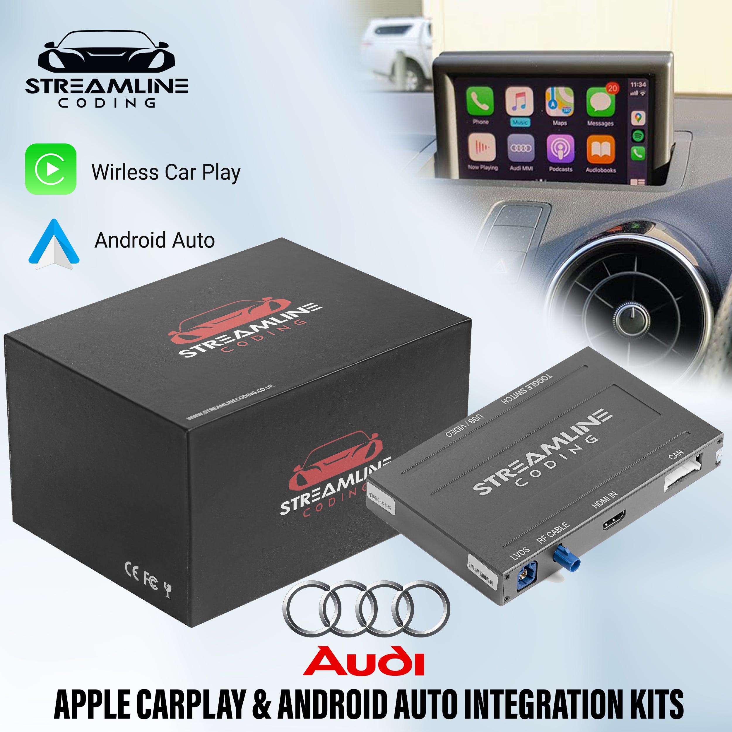 Audi A1 8X 2013 Car Play Android Auto mit RMC Unit nachrüsten - Cool Audi A1 8X 2013 Car Play Android Auto mit RMC Unit nachrüsten - Cool