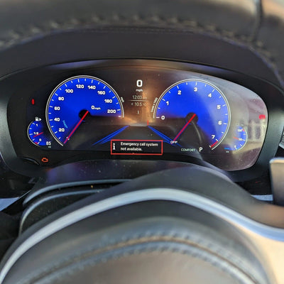 BMW SOS EMERGENCY CALL SYSTEM NOT AVAILABLE CODING OUT FOR F & G SERIES
