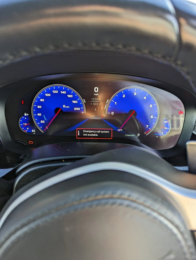 BMW SOS EMERGENCY CALL SYSTEM NOT AVAILABLE CODING OUT FOR F & G SERIES