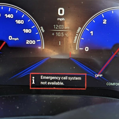 BMW SOS EMERGENCY CALL SYSTEM NOT AVAILABLE CODING OUT FOR F & G SERIES