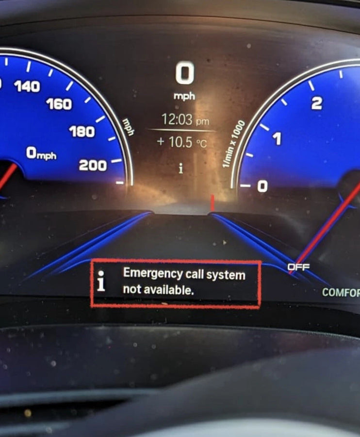 BMW SOS EMERGENCY CALL SYSTEM NOT AVAILABLE CODING OUT FOR F & G SERIES