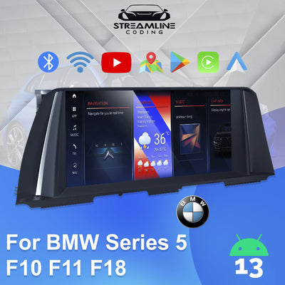 10.25" Android 13 8G+128G Qualcomm 8 core IPS Car Smart Navigation Core Radio For BMW Series 5 F10 F11 F18 Original CIC NBT System