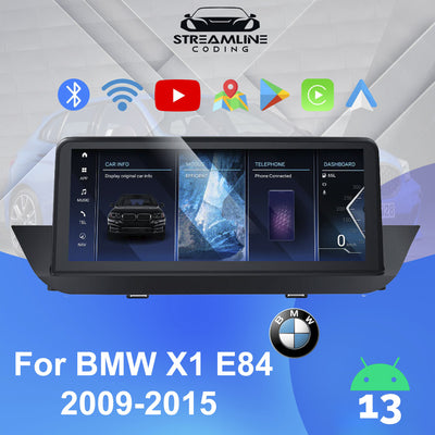 10.25" Android 13 4G+64G Qualcomm Octa-Core Built-in Wifi IPS Car Interface MultiMedia For BMW X1 E84 2009-2015 GPS Navigation Head Unit