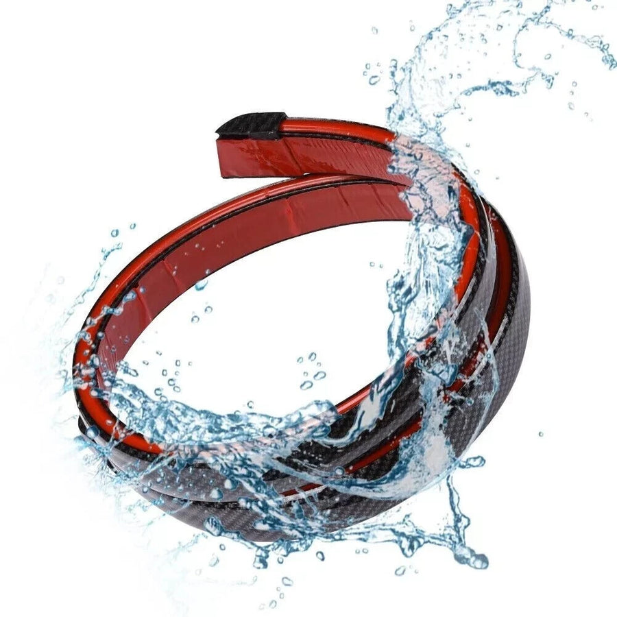 Black Universal LED Spoiler Rear Lip Kit for Car Trunk Brake Light Trunk Wing