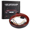 Black Universal LED Spoiler Rear Lip Kit for Car Trunk Brake Light Trunk Wing