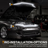 Car Flexible LED Daytime Running Light Strip Dynamic LED Hood Light Waterproof