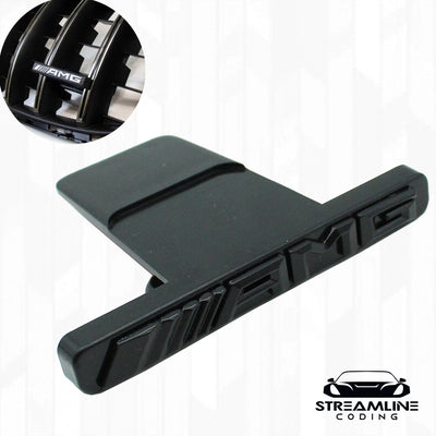 Emblem Red Chrome Panamericana GT Grille Radiator Mercedes Benz AMG Badge (Copy)