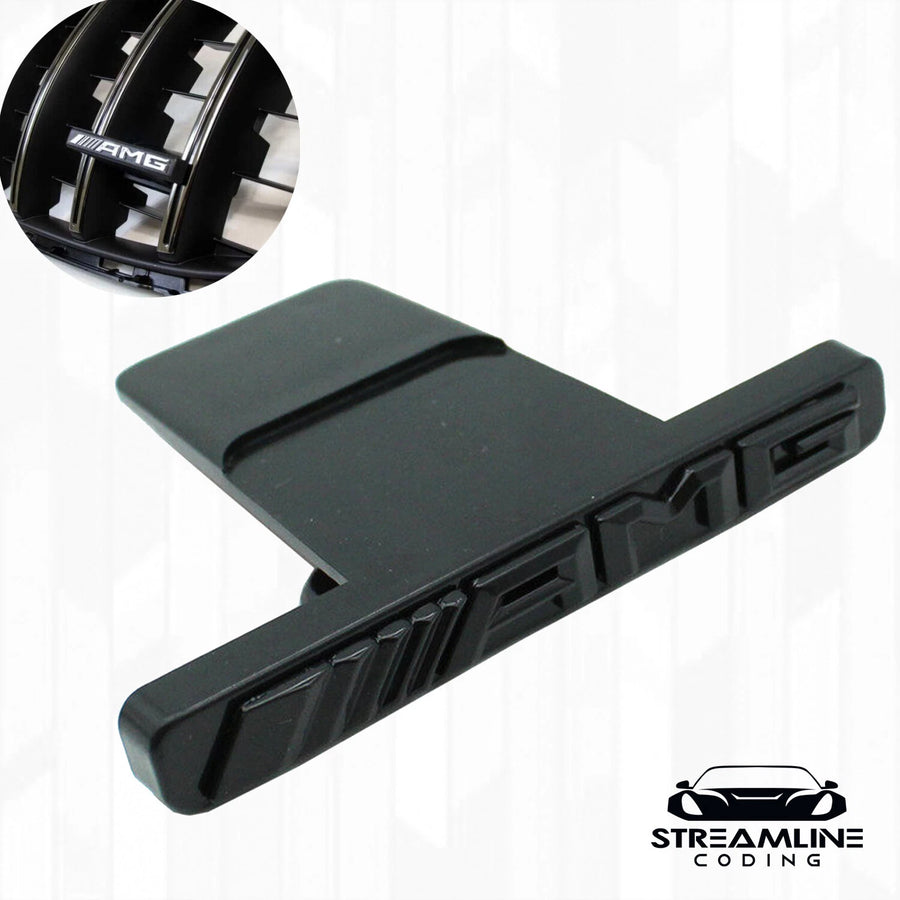 Emblem Red Chrome Panamericana GT Grille Radiator Mercedes Benz AMG Badge (Copy)