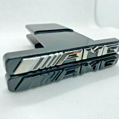 Emblem Red Chrome Panamericana GT Grille Radiator Mercedes Benz AMG Badge (Copy)