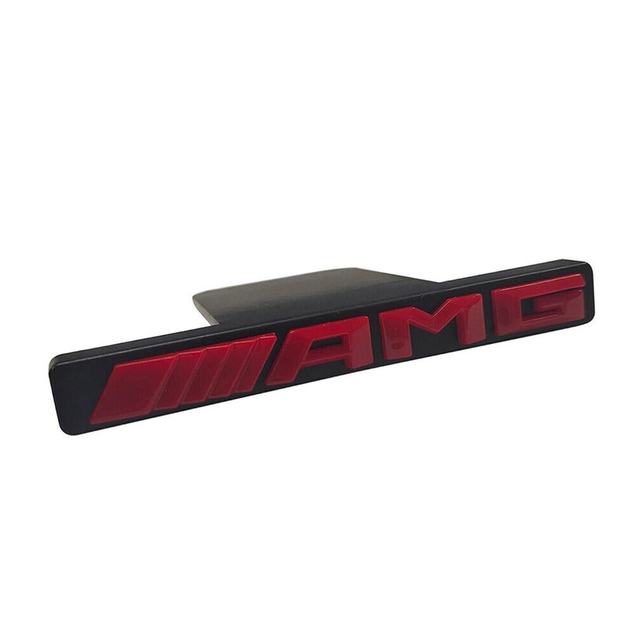 Emblem Red Chrome Panamericana GT Grille Radiator Mercedes Benz AMG Badge