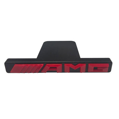 Emblem Red Chrome Panamericana GT Grille Radiator Mercedes Benz AMG Badge