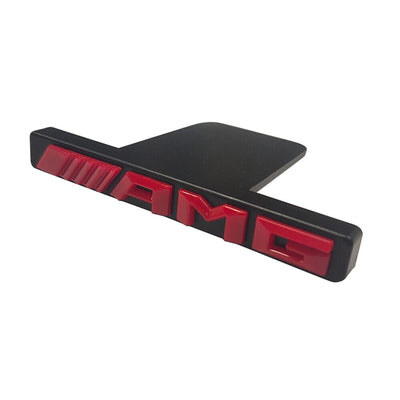 Emblem Red Chrome Panamericana GT Grille Radiator Mercedes Benz AMG Badge