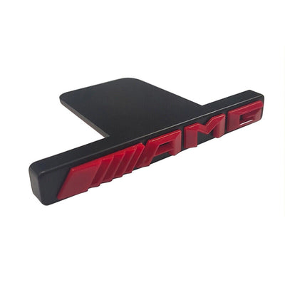 Emblem Red Chrome Panamericana GT Grille Radiator Mercedes Benz AMG Badge