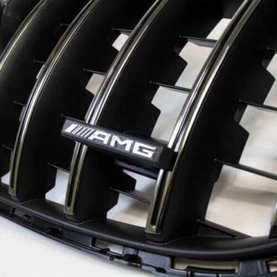Emblem Silver Chrome Panamericana GT Grille Radiator Mercedes Benz AMG Badge