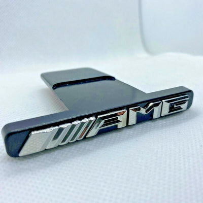 Emblem Silver Chrome Panamericana GT Grille Radiator Mercedes Benz AMG Badge