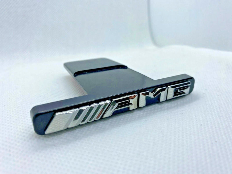 Emblem Silver Chrome Panamericana GT Grille Radiator Mercedes Benz AMG Badge