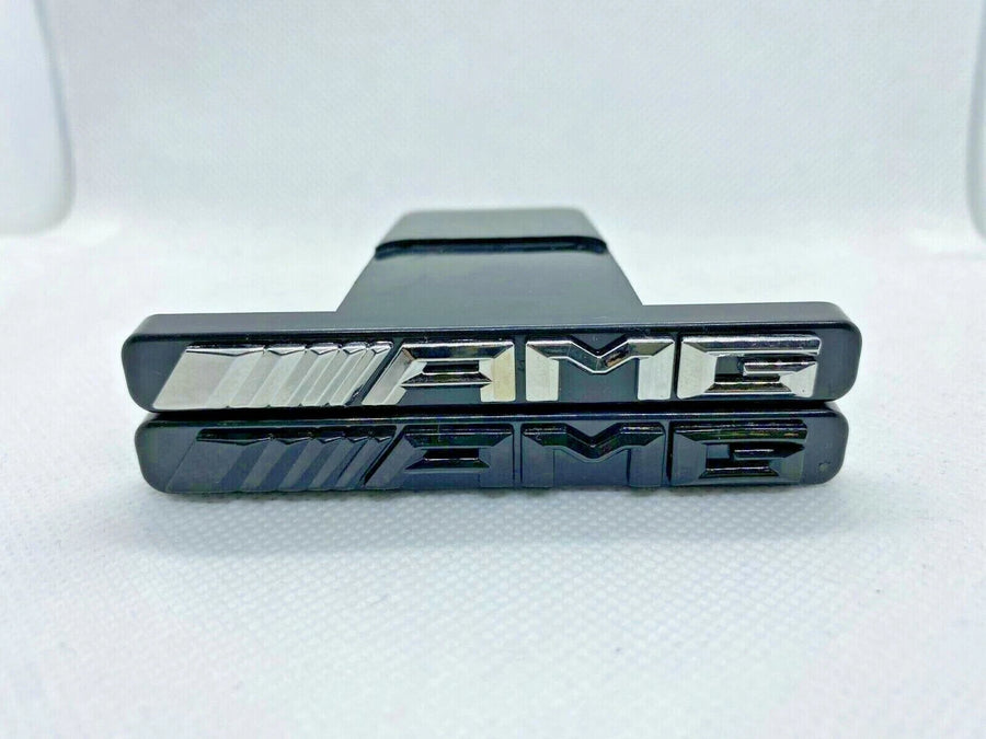 Emblem Silver Chrome Panamericana GT Grille Radiator Mercedes Benz AMG Badge