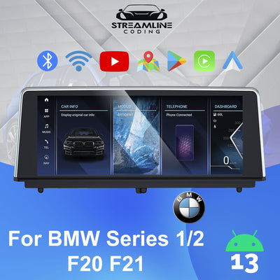 8.8" Android 13 8G+128G Qualcomm Octa-Core Built-in 4G-LTE GPS Navigation MultiMedia For BMW Series 1/2 F20 F21 2011-2017 Screen Upgrade
