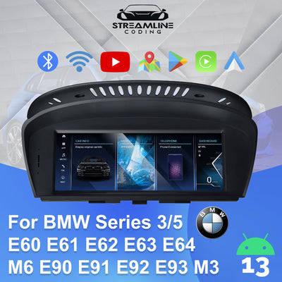 8.8" Android 13 8G+128G Qualcomm Octa-core MultiMedia For BMW Series 3/5 E60 E61 E62 E63 E64 M6 E90 E91 E92 E93 M3 GPS Navigation Head Unit