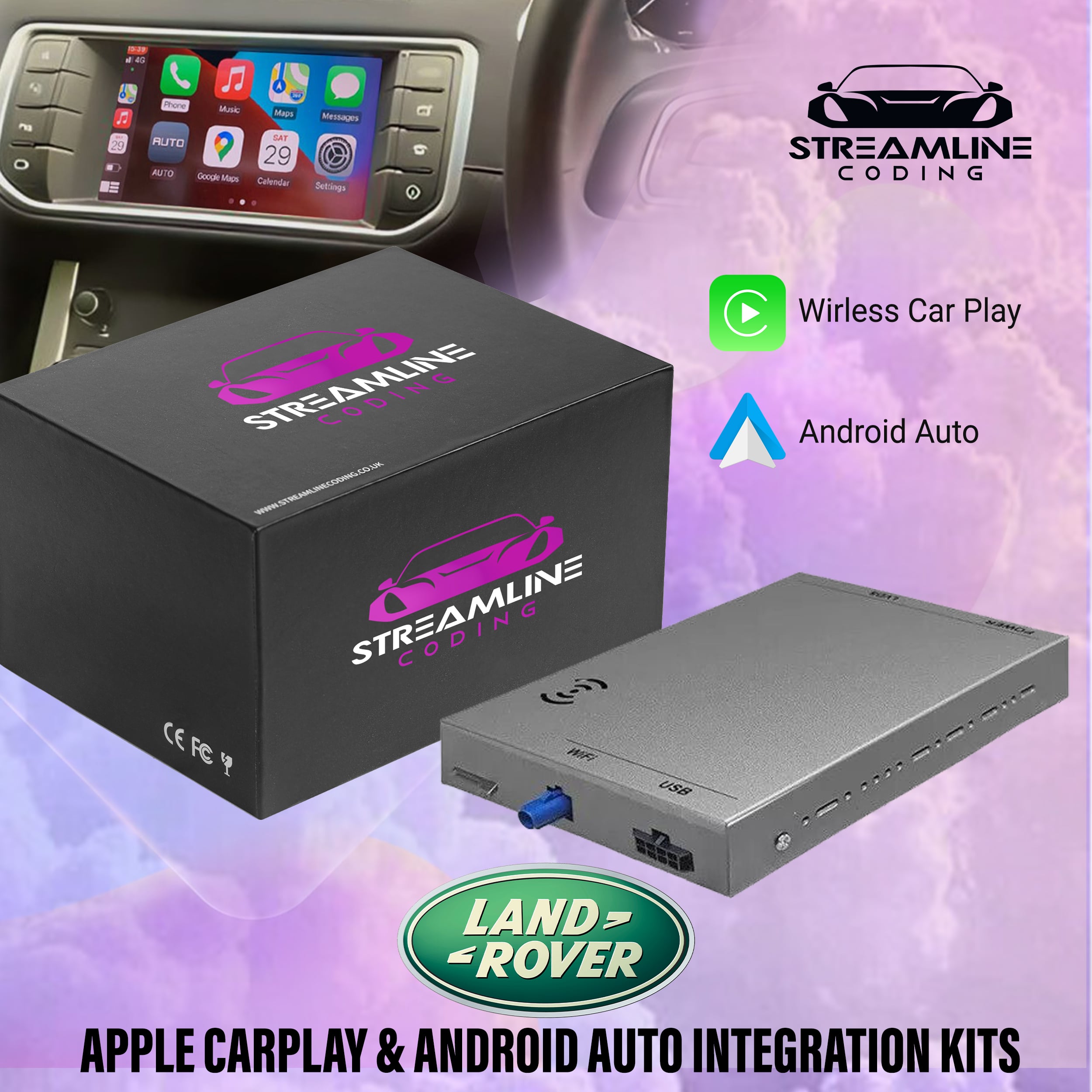 LAND ROVER EVOQUE Wireless CarPlay & Android Auto Integration Kit – www ...