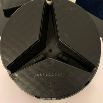 MERCEDES Gloss Black FRONT GRILL STAR BADGE for A,C,B,GLA,GLK,CLA,CLS,ML,E,SLK