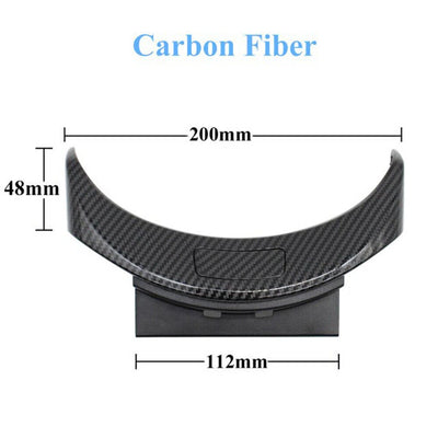 Mercedes BENZ Console Armrest Cover Button Trim Switch Carbon Fibre W205 C Class