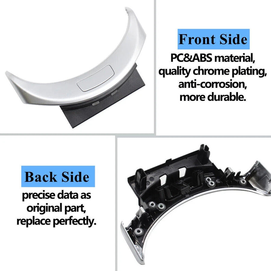 Mercedes BENZ Console Armrest Cover Button Trim Switch Carbon Fibre W205 C Class