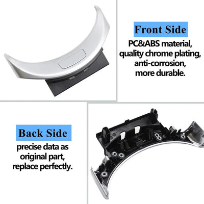 Mercedes BENZ Console Armrest Cover Button Trim Switch Silver W205 C Class