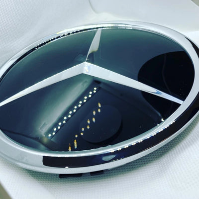 Mercedes Front Grill Badge C,E,GLA, CLASS W205 W212 Emblem STAR Mirror Silver