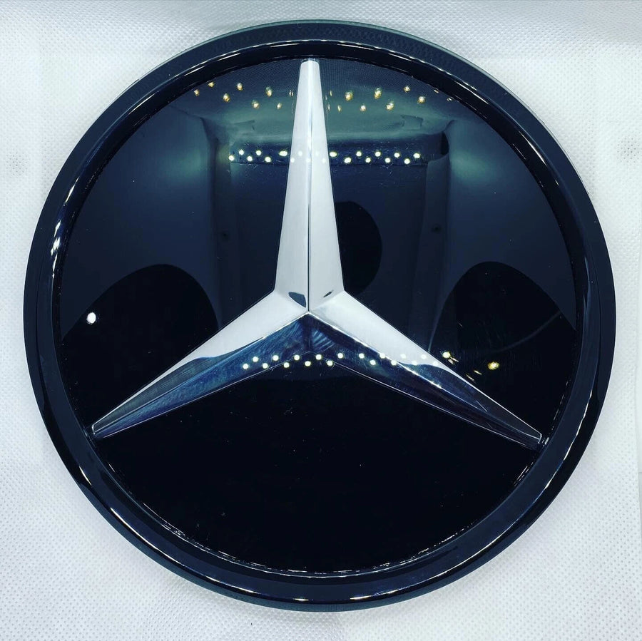 Mercedes Front Grill Badge C,E,GLA, CLASS W205 W212 & MORE Emblem Mirror Black