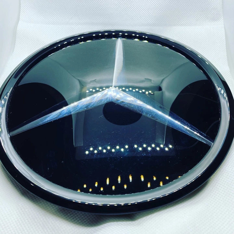 Mercedes Front Grill Badge C,E,GLA, CLASS W205 W212 & MORE Emblem Mirror Black