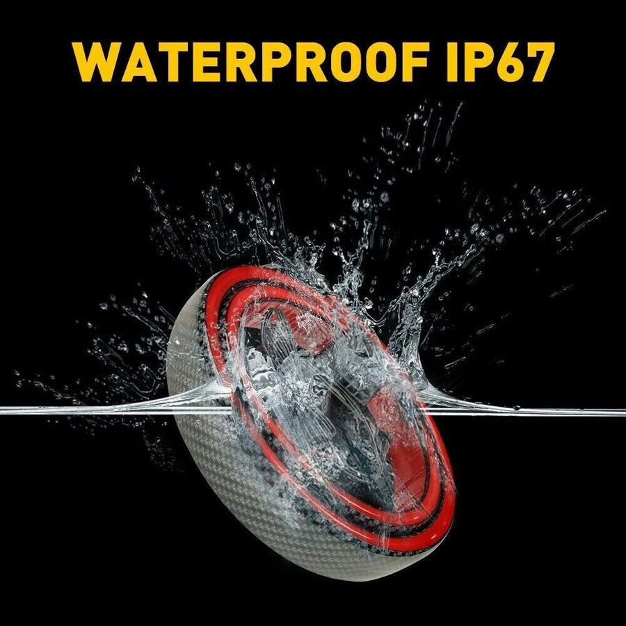 Universal LED Lip Rear Spoiler Kit for Trunk Car Brake Light Trunk Roof Wing US