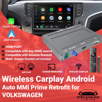 VW SEAT Wireless Apple CarPlay Android Auto for Volkswagen SEAT Retrofit MIB 1