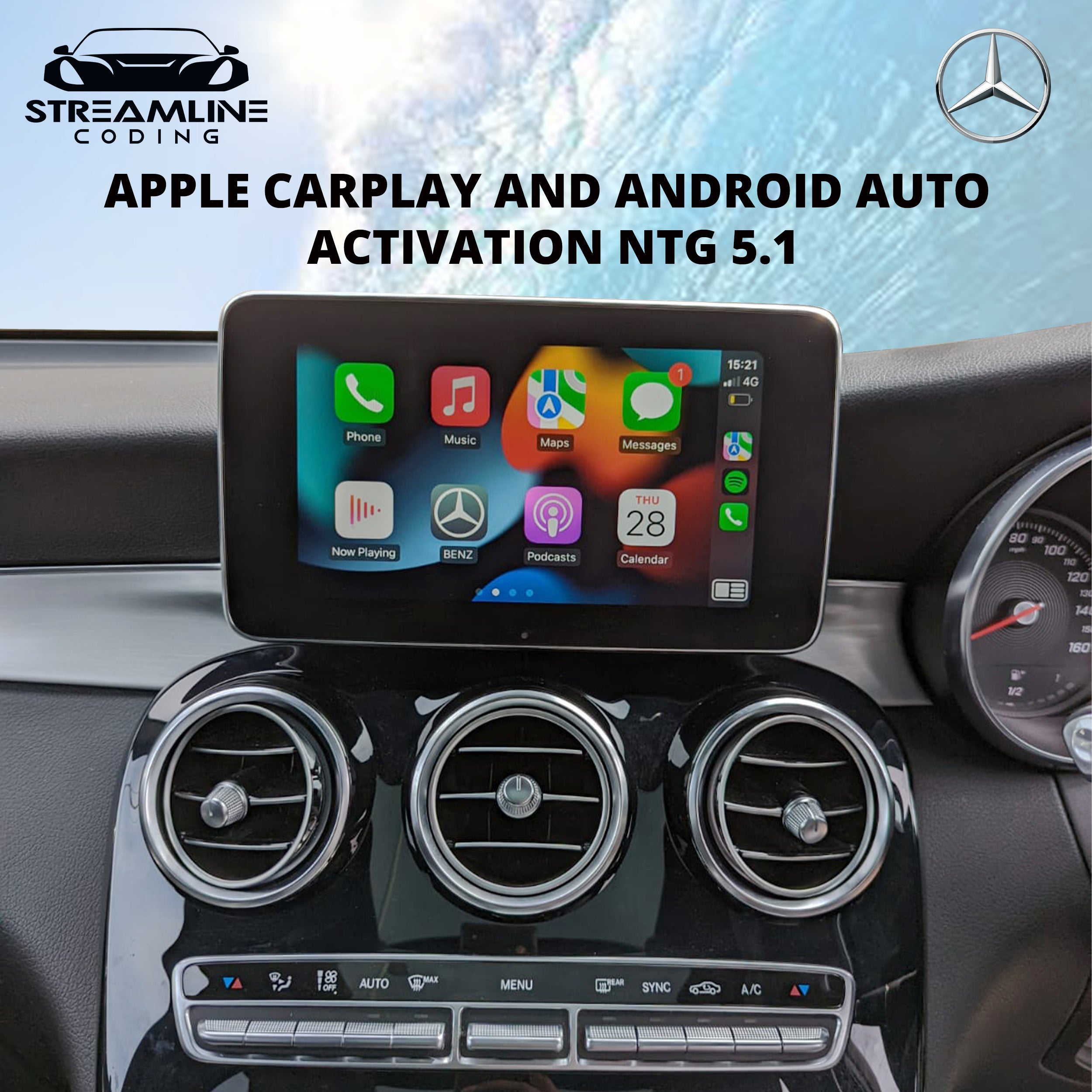 Mercedes Apple Carplay and Android Auto Activation NTG 5.1 – www