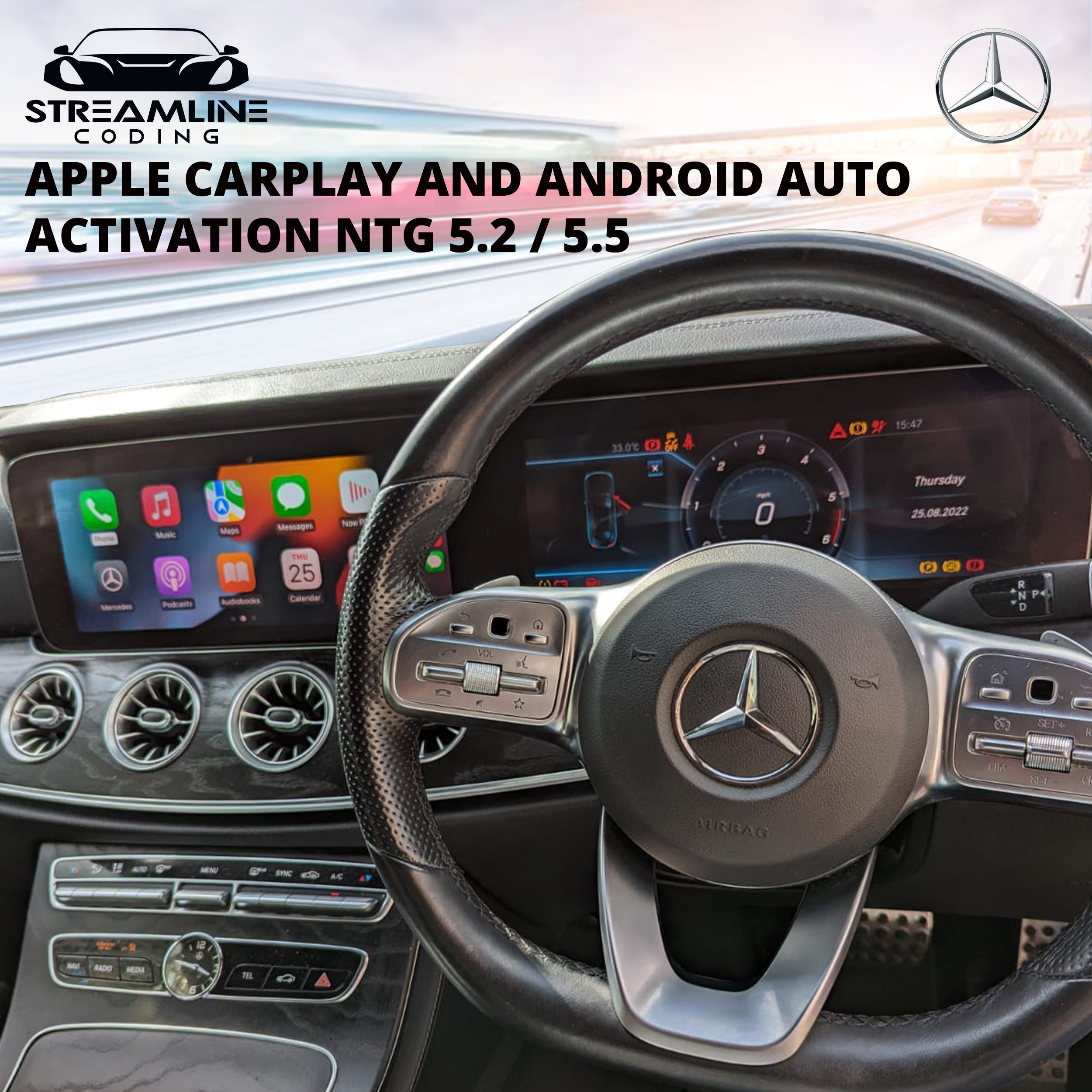 Mercedes Apple Carplay and Android Auto Activation NTG 5.2 / 5.5